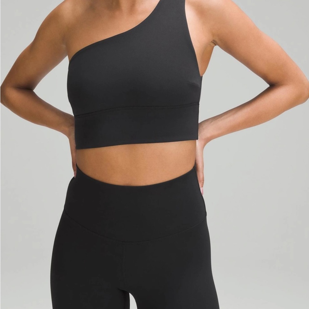 Lululemon Athletica One-Shoulder Black Sports Bra